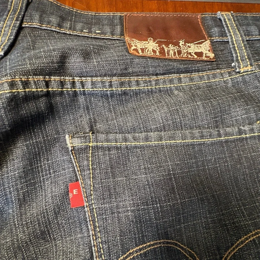 Levi's Capital E Hesher Regular Straight Dark Wash‎ Jeans Size 42